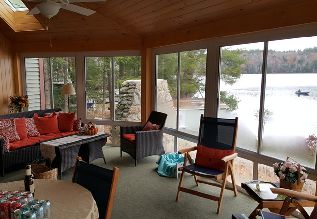 Otter Pond Lake House Interior Sunroom