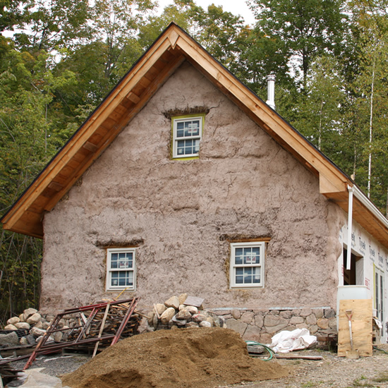 Straw Bale Studio Exterior