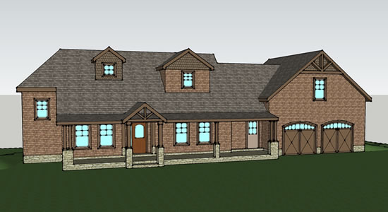 Proposed Project 3D Rendering Sunapee NH