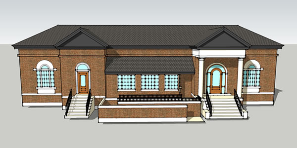 Proposed Library Renovation 3D Rendering Standish ME